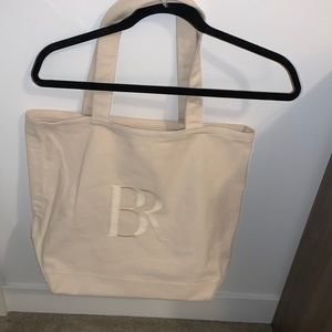 Banana republic factory monogram canvas tote